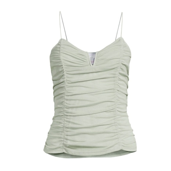 NO Boundaries Juniors' Ruched Mesh Tank Top In Diamant XXXL 21 New - Picture 1 of 6